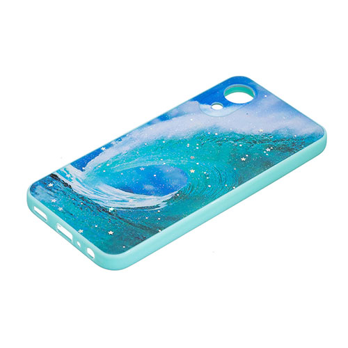 Silicone Candy Rubber Gel Fashionable Pattern Soft Case Cover Y01X for Samsung Galaxy A03 Core Green