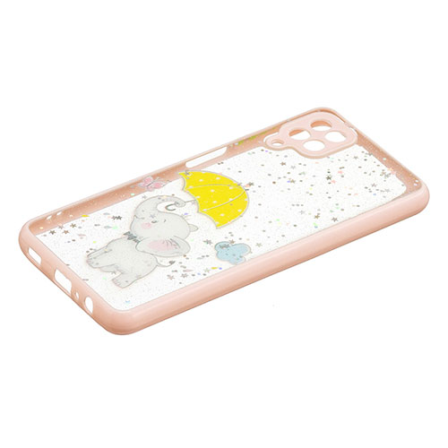 Silicone Candy Rubber Gel Fashionable Pattern Soft Case Cover Y01X for Samsung Galaxy A12 5G Yellow