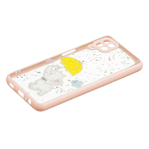 Silicone Candy Rubber Gel Fashionable Pattern Soft Case Cover Y01X for Samsung Galaxy A12 Yellow