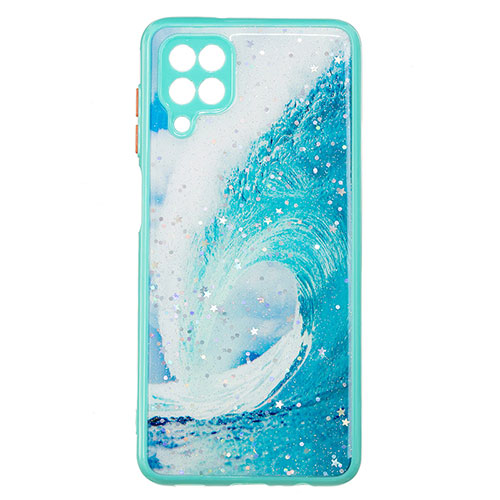 Silicone Candy Rubber Gel Fashionable Pattern Soft Case Cover Y01X for Samsung Galaxy A22 4G Green