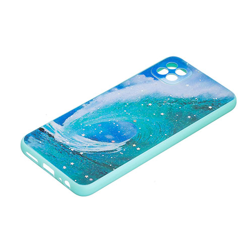 Silicone Candy Rubber Gel Fashionable Pattern Soft Case Cover Y01X for Samsung Galaxy A22s 5G Green