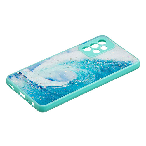 Silicone Candy Rubber Gel Fashionable Pattern Soft Case Cover Y01X for Samsung Galaxy A52 4G Green