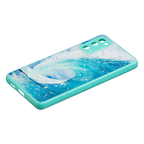 Silicone Candy Rubber Gel Fashionable Pattern Soft Case Cover Y01X for Samsung Galaxy S20 FE 4G Green