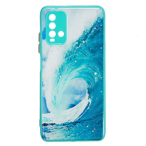 Silicone Candy Rubber Gel Fashionable Pattern Soft Case Cover Y01X for Xiaomi Redmi 9 Power Green