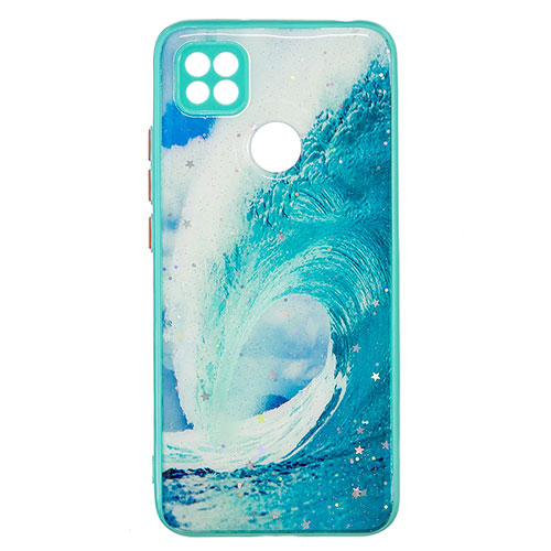 Silicone Candy Rubber Gel Fashionable Pattern Soft Case Cover Y01X for Xiaomi Redmi 9C Green