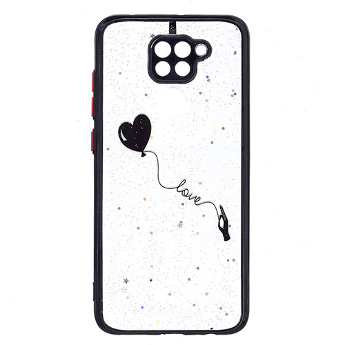 Silicone Candy Rubber Gel Fashionable Pattern Soft Case Cover Y01X for Xiaomi Redmi Note 9 Black