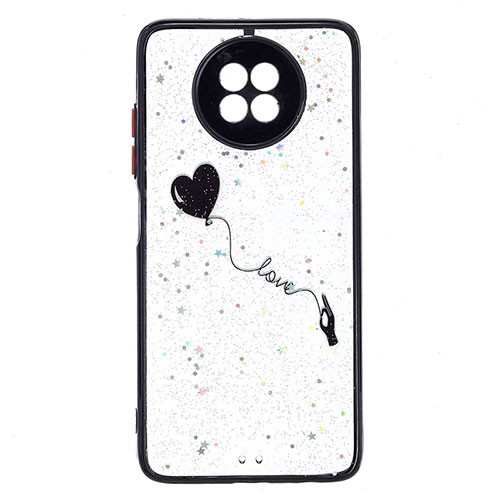 Silicone Candy Rubber Gel Fashionable Pattern Soft Case Cover Y01X for Xiaomi Redmi Note 9T 5G Black