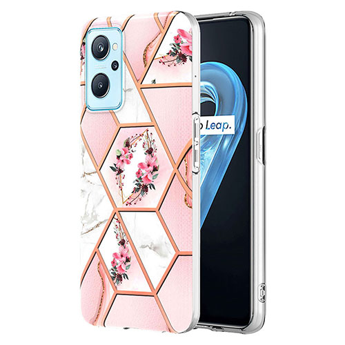 Silicone Candy Rubber Gel Fashionable Pattern Soft Case Cover Y02B for Oppo A96 4G Pink