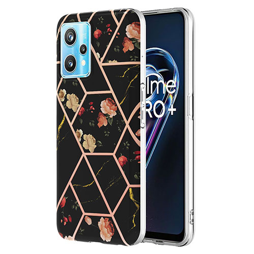 Silicone Candy Rubber Gel Fashionable Pattern Soft Case Cover Y02B for Realme Narzo 50 Pro 5G Black