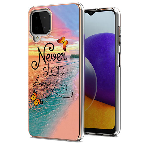 Silicone Candy Rubber Gel Fashionable Pattern Soft Case Cover Y03B for Samsung Galaxy A22 4G Mixed