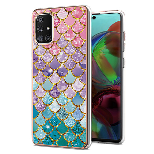 Silicone Candy Rubber Gel Fashionable Pattern Soft Case Cover Y03B for Samsung Galaxy A71 4G A715 Colorful