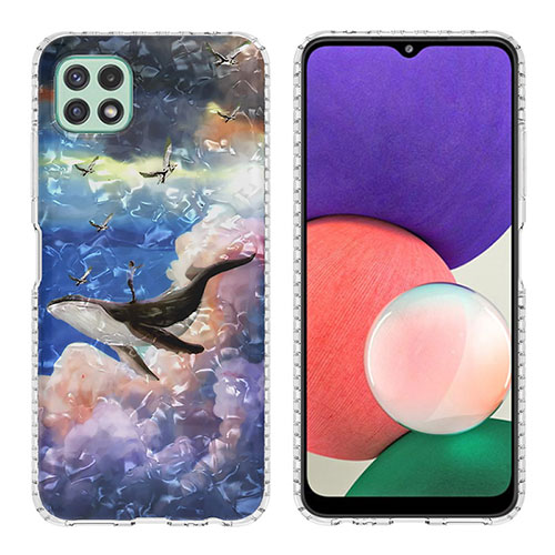 Silicone Candy Rubber Gel Fashionable Pattern Soft Case Cover Y04B for Samsung Galaxy A22 5G Mixed