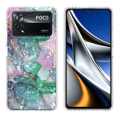 Silicone Candy Rubber Gel Fashionable Pattern Soft Case Cover Y04B for Xiaomi Poco X4 Pro 5G Mixed