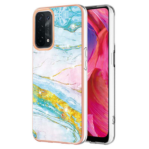 Silicone Candy Rubber Gel Fashionable Pattern Soft Case Cover Y05B for Oppo A93 5G Colorful