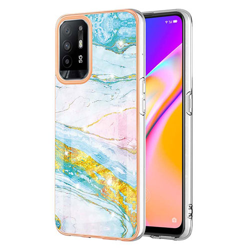 Silicone Candy Rubber Gel Fashionable Pattern Soft Case Cover Y05B for Oppo A94 5G Colorful