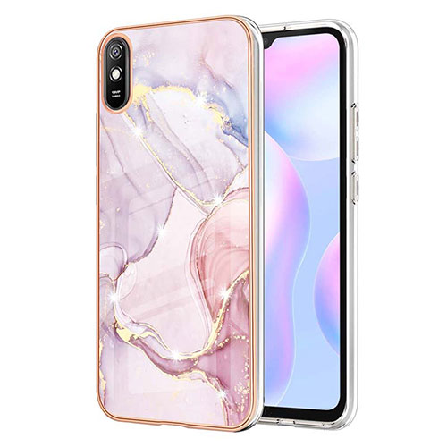 Silicone Candy Rubber Gel Fashionable Pattern Soft Case Cover Y05B for Xiaomi Redmi 9AT Pink