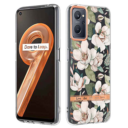 Silicone Candy Rubber Gel Fashionable Pattern Soft Case Cover Y06B for Realme 9i 4G White