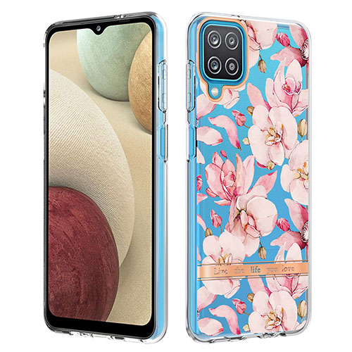 Silicone Candy Rubber Gel Fashionable Pattern Soft Case Cover Y06B for Samsung Galaxy A12 5G Pink