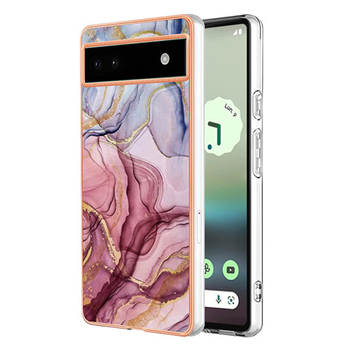 Silicone Candy Rubber Gel Fashionable Pattern Soft Case Cover Y07B for Google Pixel 6a 5G Mixed