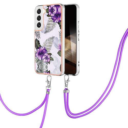 Silicone Candy Rubber Gel Fashionable Pattern Soft Case Cover Y20B for Samsung Galaxy S24 5G Purple