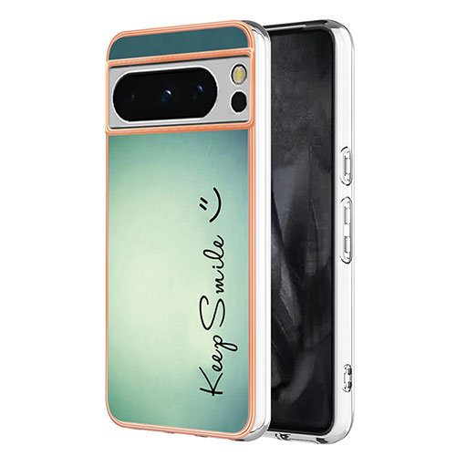 Silicone Candy Rubber Gel Fashionable Pattern Soft Case Cover YB2 for Google Pixel 8 Pro 5G Green