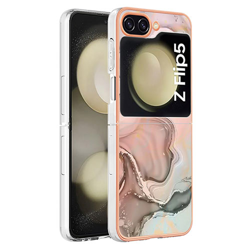 Silicone Candy Rubber Gel Fashionable Pattern Soft Case Cover YB2 for Samsung Galaxy Z Flip5 5G Mixed