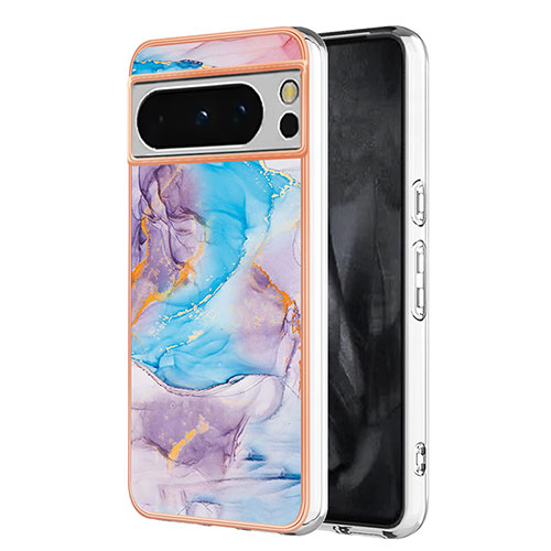 Silicone Candy Rubber Gel Fashionable Pattern Soft Case Cover YB3 for Google Pixel 8 Pro 5G Blue