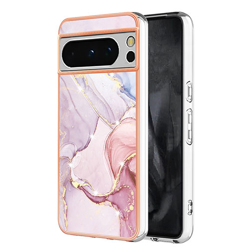 Silicone Candy Rubber Gel Fashionable Pattern Soft Case Cover YB5 for Google Pixel 8 Pro 5G Pink