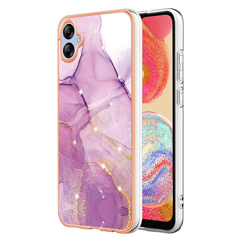 Silicone Candy Rubber Gel Fashionable Pattern Soft Case Cover YB5 for Samsung Galaxy A04E Clove Purple