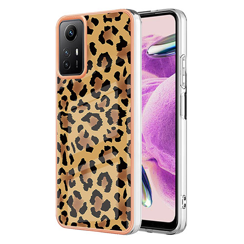 Silicone Candy Rubber Gel Fashionable Pattern Soft Case Cover YB6 for Xiaomi Redmi Note 12S Brown