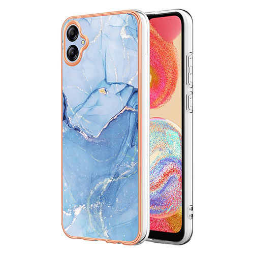 Silicone Candy Rubber Gel Fashionable Pattern Soft Case Cover YB7 for Samsung Galaxy A04E Blue