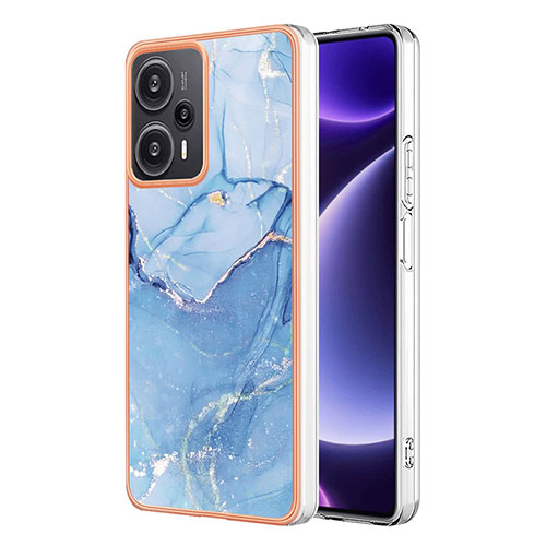 Silicone Candy Rubber Gel Fashionable Pattern Soft Case Cover YB7 for Xiaomi Redmi Note 12 Turbo 5G Blue