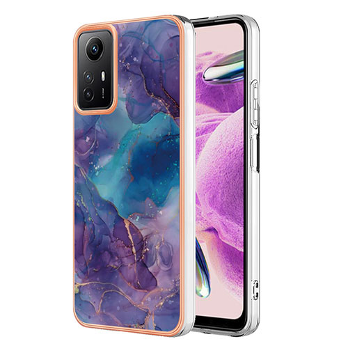 Silicone Candy Rubber Gel Fashionable Pattern Soft Case Cover YB7 for Xiaomi Redmi Note 12S Purple