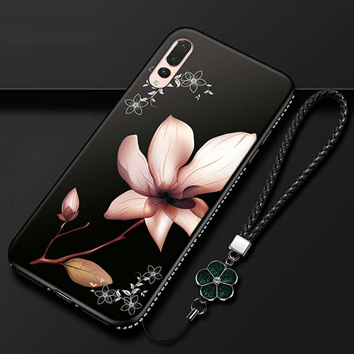 Silicone Candy Rubber Gel Flowers Soft Case Cover K01 for Huawei P20 Pro Mixed