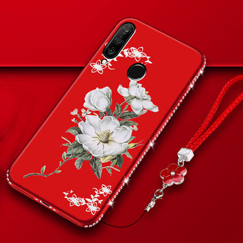 Silicone Candy Rubber Gel Flowers Soft Case Cover K01 for Huawei P30 Lite New Edition Colorful