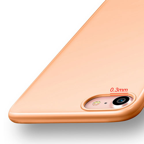 Silicone Candy Rubber Gel Soft Case for Apple iPhone 7 Orange