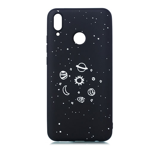 Silicone Candy Rubber Gel Starry Sky Soft Case Cover for Huawei Enjoy 9 Plus Black