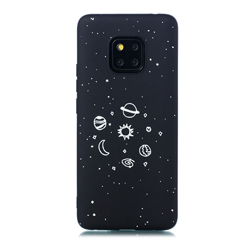 Silicone Candy Rubber Gel Starry Sky Soft Case Cover for Huawei Mate 20 Pro Black