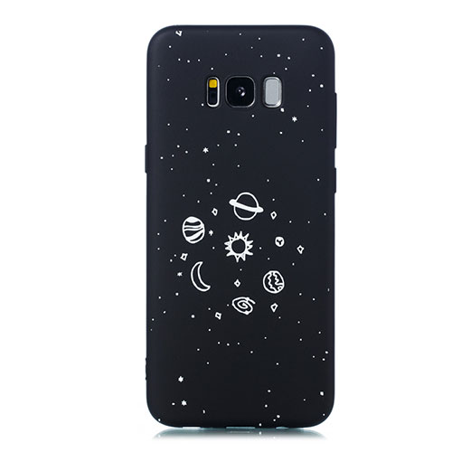 Silicone Candy Rubber Gel Starry Sky Soft Case Cover for Samsung Galaxy S8 Black