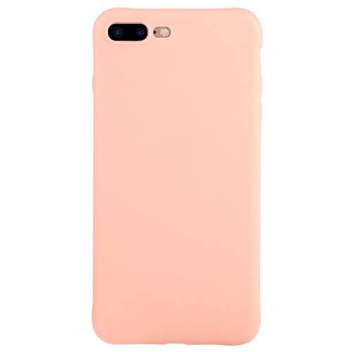 Silicone Candy Rubber Soft Case TPU C02 for Apple iPhone 7 Plus Pink