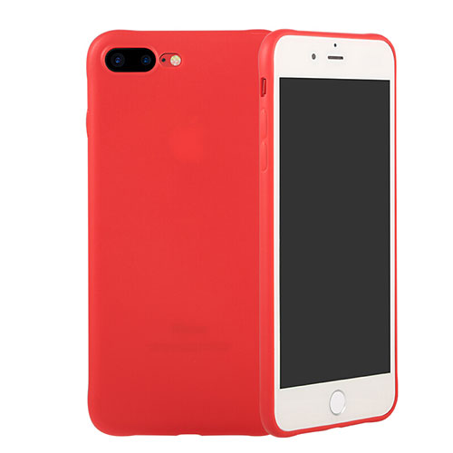 Silicone Candy Rubber Soft Case TPU C02 for Apple iPhone 7 Plus Red