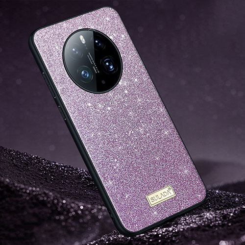 Silicone Candy Rubber TPU Bling-Bling Soft Case Cover LD1 for Huawei Mate 50 Pro Purple