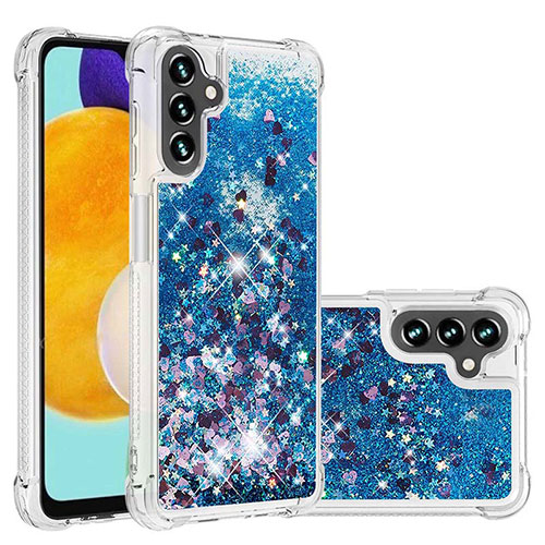 Silicone Candy Rubber TPU Bling-Bling Soft Case Cover S01 for Samsung Galaxy A04s Blue