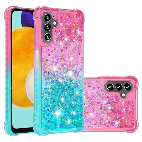 Silicone Candy Rubber TPU Bling-Bling Soft Case Cover S02 for Samsung Galaxy A13 5G Pink