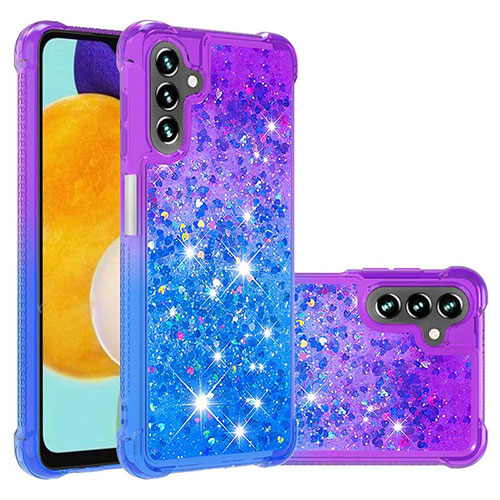 Silicone Candy Rubber TPU Bling-Bling Soft Case Cover S02 for Samsung Galaxy A13 5G Purple