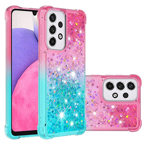 Silicone Candy Rubber TPU Bling-Bling Soft Case Cover S02 for Samsung Galaxy A33 5G Pink