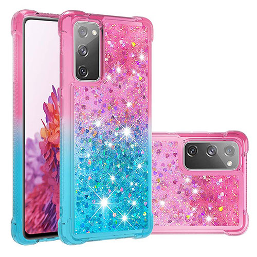 Silicone Candy Rubber TPU Bling-Bling Soft Case Cover S02 for Samsung Galaxy S20 Lite 5G Pink