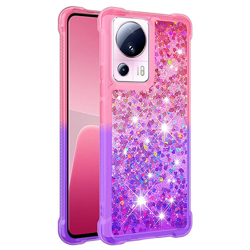 Silicone Candy Rubber TPU Bling-Bling Soft Case Cover S02 for Xiaomi Mi 12 Lite NE 5G Hot Pink