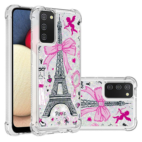 Silicone Candy Rubber TPU Bling-Bling Soft Case Cover S03 for Samsung Galaxy A03s Mixed
