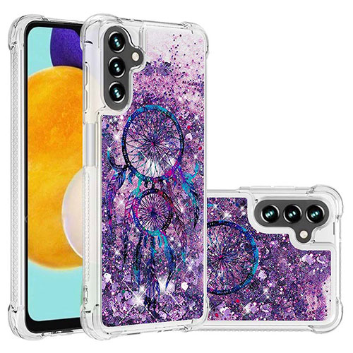 Silicone Candy Rubber TPU Bling-Bling Soft Case Cover S03 for Samsung Galaxy A13 5G Purple